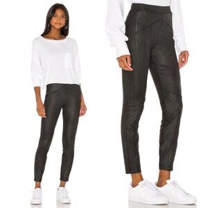 NWT Free People Black Midnight Vegan Suede Skinny Pants Size XS Revolve Leggings